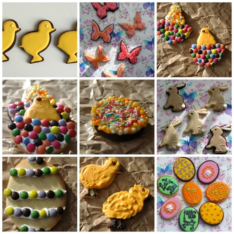 Easter Cookies Collage