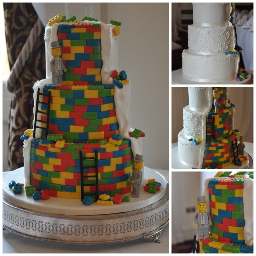 lego cakes collage