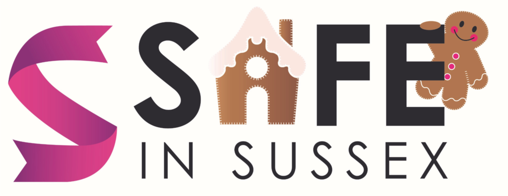 Safe in Sussex Gingerbread Logo White Background